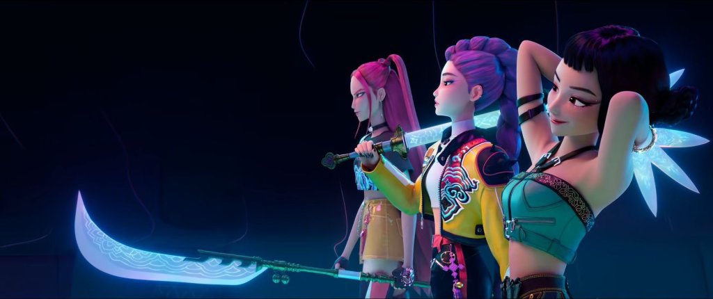 K-Pop Demon Hunters. Netflix. Sliding